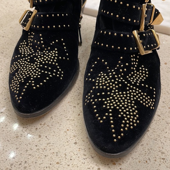 Chloe Velvet Booties - Picture 2 of 6